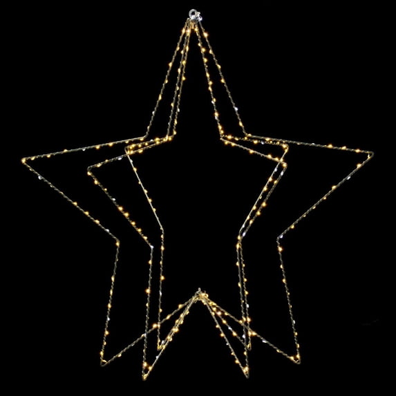 300Ltx30" WW LED Star Wire Silhouette
