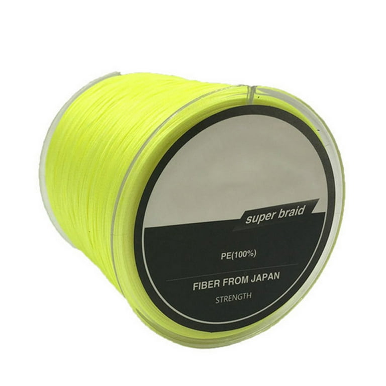 300M PE Weave 8 Strands Braided Super Strong Outdoor Sea Fishing Line Rope, Yellow