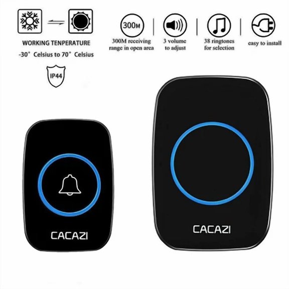 300M Wireless Doorbell, Long-Distance Wireless Villa Home Doorbell, Calling Bell