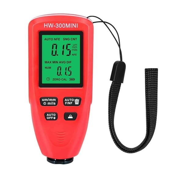 -300MINI Coating Thickness Gauge 0-2000UM Measuring Paint Tools Portable Car Coating Thickness Measurer Red