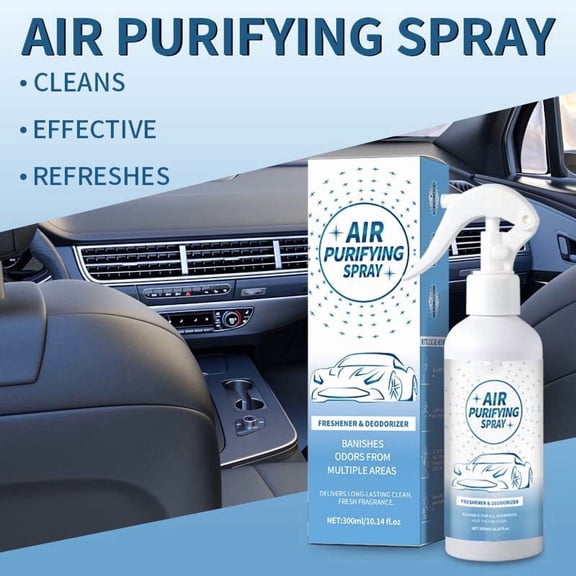 300ML Air Purifying Spray, Long-Lasting Odor Eliminator for Car Bathroom Closet, Fresh Scent Deodorizer That Neutralizes Not Masks Smells, Multi-Space Use