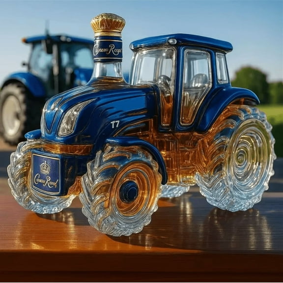 300ML Car Shaped Whiskey Decanter - Art Statue, Tractor Whiskey Bottle, Creative Leak-proof Empty Wine Bottle Dispenser