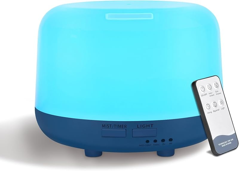 300ML Essential Oil Diffuser, Remote Control Ultrasonic Aromatherapy ...