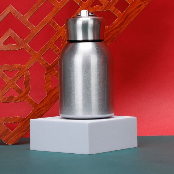 300ML Stainless Steel Mini Thermal Flask Insulated Leakproof Portable Vacuum Water Bottle With Convenient Carry Hook