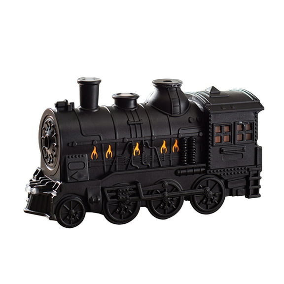 300ML Vintage Steam Train Aromatherapy Essential Oil Diffuser Humidifier with 2-Color LED Light, Auto Shut-Off & Long-Lasting Mist, Train Design Home Fragrance Diffuser for Bedroom Office, US Plug