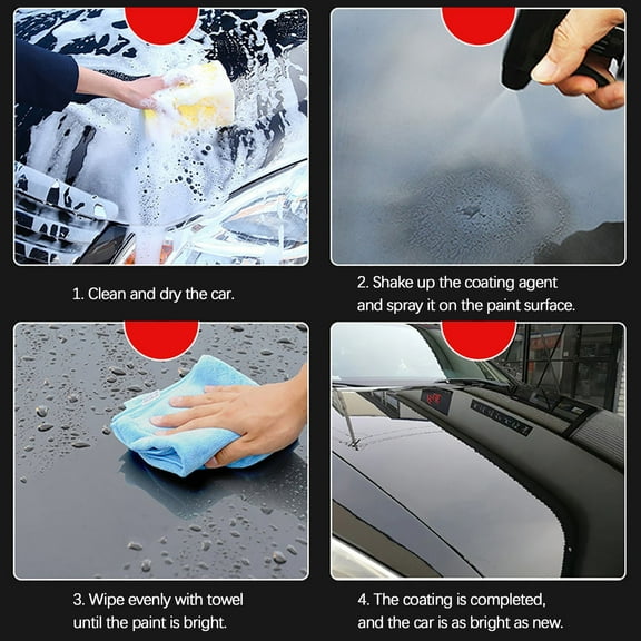 300Ml Liquid Ceramic Spray Coating Auto Wax Polish Paint Sealant Hydrophobic Protection For Car Detailing 10.1 Fl Oz