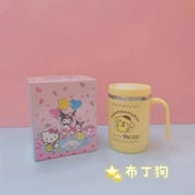 300Ml Sanrio Kuromi Cinnamoroll Mymelody Cup Cartoon Stainless Steel Coffee Mugs Thermos Vacuum Cups with Handle Thermos Cup