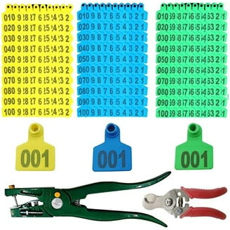 Kit Etichette Auricolari Per Bestiame - 300 Pezzi Con Applicatore Per Pecore, Capre, Maiali - Foto 2