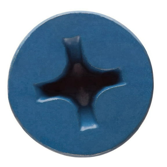 300PCS 3/16 X 1-1/4In Blue Flat Concrete Diamond Point Screw Anchor for Anchoring to Masonry