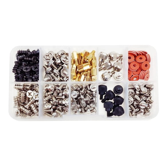 300PCS Computer Screw Standoffs Set Accessories Kit DIY Motherboard Mount Screw PC Case Fan Screws Computer Screws Standoffs Set