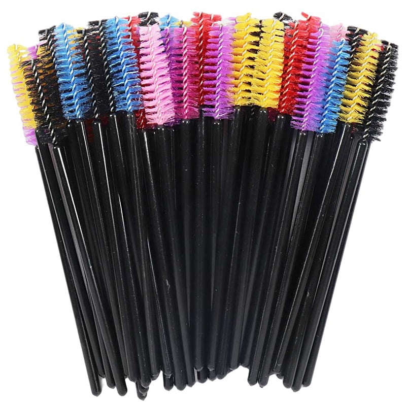 300PCS Disposable Eye Black Brush Stick Applicator Tool Makeup Brush