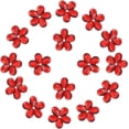thumbnail image 1 of 300PCS Red Flower Rhinestones 11mm Mini Flat Back Resin Flowers Gems Round Floral Charms Buttons DIY Crafts for Scrapbooking Cell Phone Case Jewelry Making Hair Decoration Ornament for diy, 1 of 9