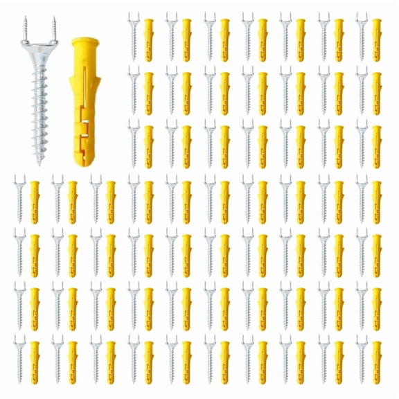 300PCS Seamless Nails Double-Headed Screw Solid Wood Baseboard Seamless Nails Foot Line Special Nails Security Screws,300 x screws with Expansion nails,Silver