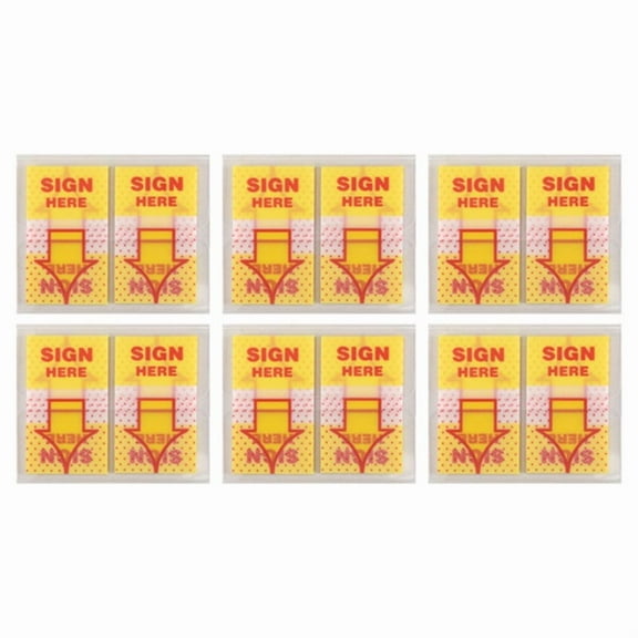 300PCS Sign Here Tabs Sign Here Sign Here Stickers Sign Here Flags with Dispenser Arrows ma2628
