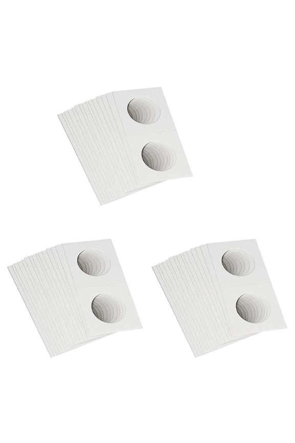 300PCS Square Cardboard Coin Holders Coin Supplies Coin Album Collection Lighthouse Stamp Coin Holder Cover Case Storage