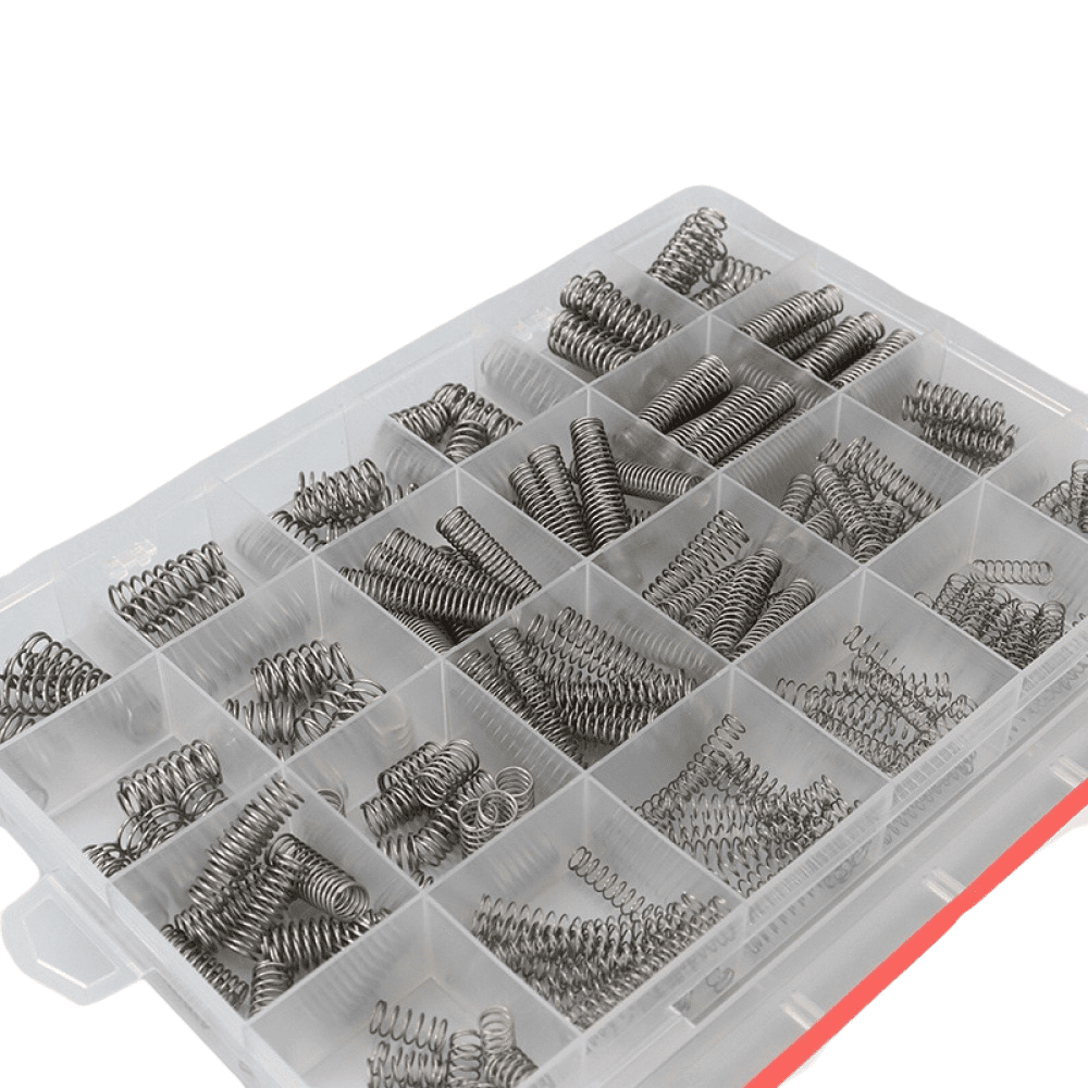 Long Compression Spring Assortment 300PCS Stainless Steel Compression Spring Assortment Kit, Compression ...