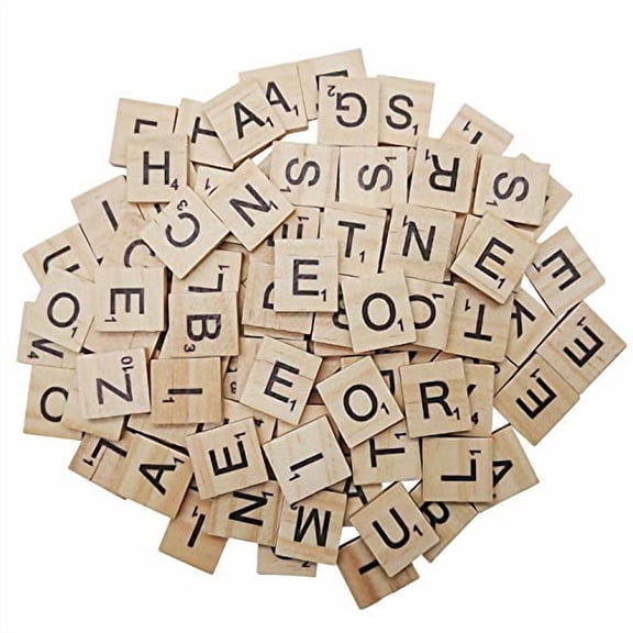 300PCS Wooden Tiles,Letters for Crafts,Making Alphabet Coasters.