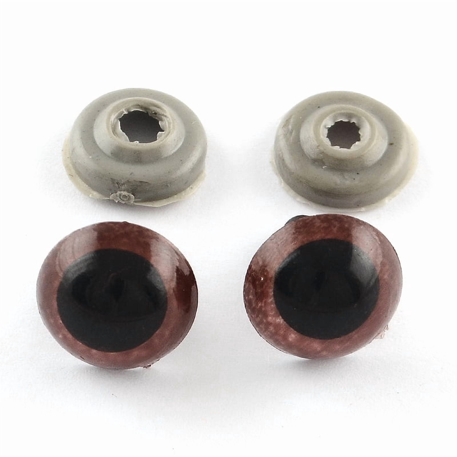 300Pair Craft Plastic Eyes Stuffed Toy Eyes Safety Eyes Coconut Brown 18mm