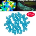 thumbnail image 1 of 300Pc Lake Blue Glow In Dark Luminous Pebbles Stones, Garden Wedding Decoration, By Meiiso, Large Inventory!, 1 of 2
