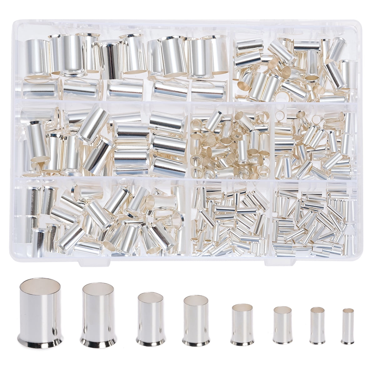 RockDIG 300Pcs 12 10 8 6 4 2 1 0 2 0 Wire Ferrule Tinned Copper Crimp rockdig-300pcs-12-10-8-6-4-2-1-0-2-0-wire-ferrule-tinned-copper-crimp