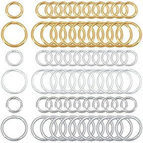 300Pcs 2 Sizes 7mm/10mm Round Closed Jump Rings Soldered Jump Rings Closed O Rings