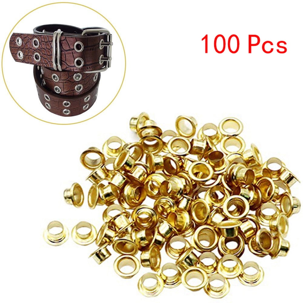 300Pcs 4mm Titanium Coated Eyelets with Washers & Pliers - Durable ...