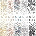 thumbnail image 1 of About 300Pcs 5 Colors Stainless Steel Jump Rings Open Jump Rings Metal Rings Open Connector Rings for Bracelet Neckless Jewelry Making Inner Diameter 2.8~4.6mm, 1 of 7