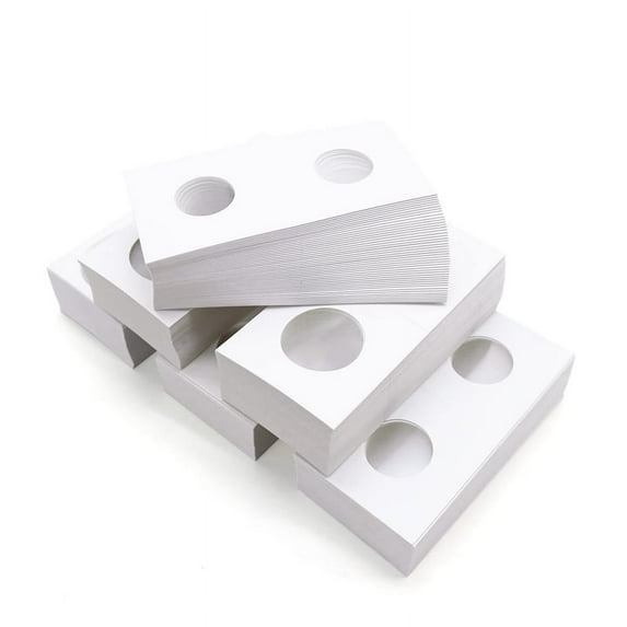 300Pcs 6 Assorted Sizes Coin Holders,Coin Album Coin Storage Coin Paper Holders for Coin Protect