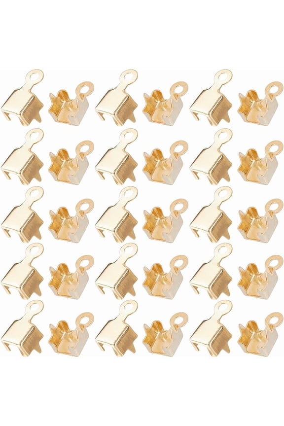 300Pcs Brass Pendant Rhinestone Settings Square Charms Golden Tray: 4mm 8.5x4.5mm Hole: 1.4mm