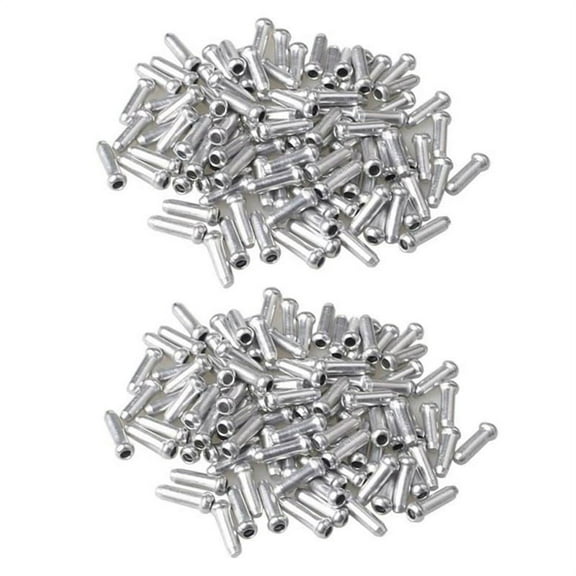 300Pcs Cable End Brake Cable Cap, Aluminum Mountain Bicycle Brake Cable Cap End Tips Crimp