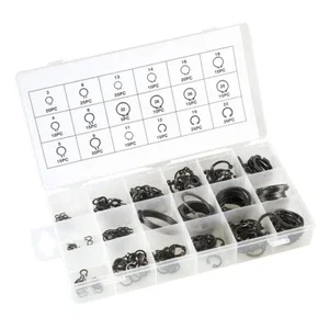 300Pcs Circlip Snap Ring C-Clip Assortment Car Kit Set 18 Sizes Retaining Ring