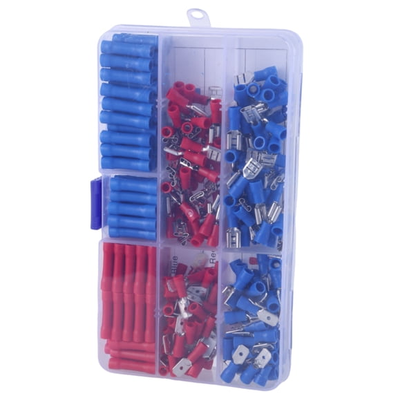 300Pcs Crimp Connectors Male and Female Spades Connector Crimp Terminals Electrical Connectors Cold-Pressed Terminals