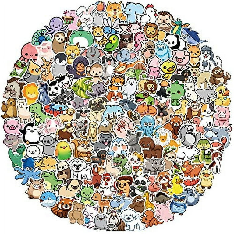 50 PCS Stickers for Kids, Cute Water Bottle Stickers Vinyl Waterproof  Stickers for Laptop Skateboard Phone Computer Hydroflask, Cute Kawaii  Animal Sticker Pack for Kids Teens Girls 