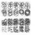 300Pcs EClips Assortment Set M1.5M10 304 Stainless Steel CClips