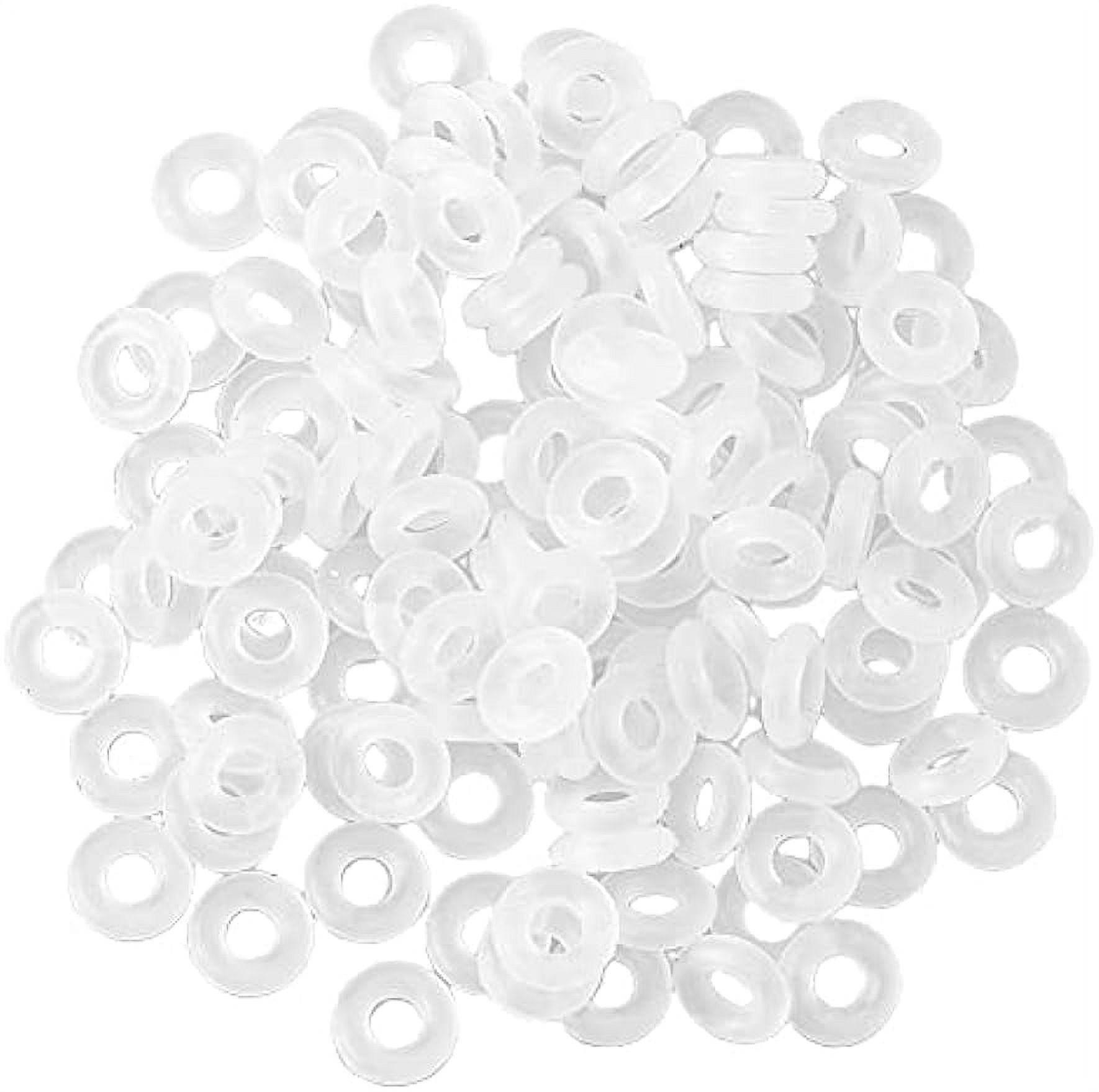 300Pcs Locating Silicone Ring 2.7mm Silicone Spacer Gasket Beads Rubber