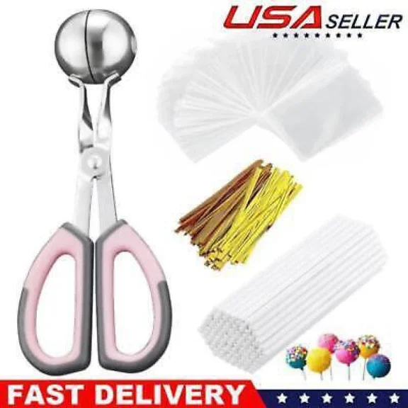 300Pcs Lollipop Cake Pop Treat Bag Set For Making Candies,Chocolates And Cookies