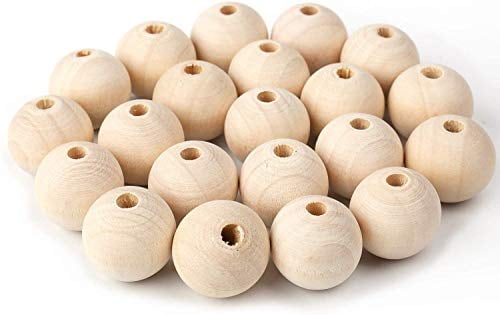 200pcs Large Hole Painted Wood Beads Wooden Charms Dyed Bead for Jewelry  Making Craft DIY Macrame Bracelets Necklaces Accessories