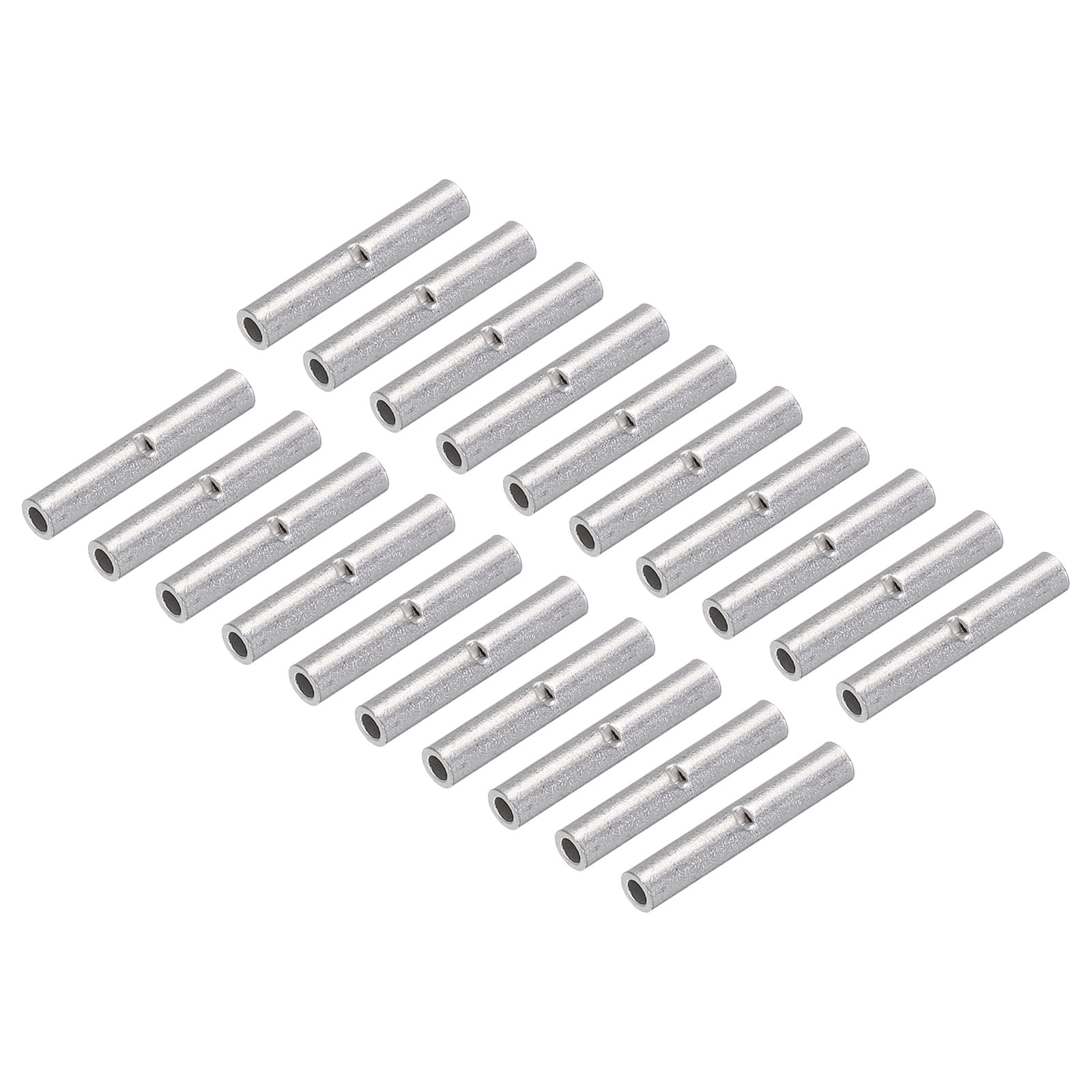 300Pcs Non Insulated Butt Connectors 26-22AWG Wire Connector BN0.5 for Electrical Wire Crimp Ferrule