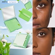 300Pcs Oil Absorbing Face Paper Compact With Mirror and Powder Puff, Portable Blotting Paper for Shine Control, T-Zone Oil Control, Makeup Touch Up, Lightweight Travel Beauty Tool