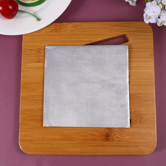 300Pcs Plated Silver Tinfoil Wraps Paper Tear Resistant Wrapping for Wedding Candy