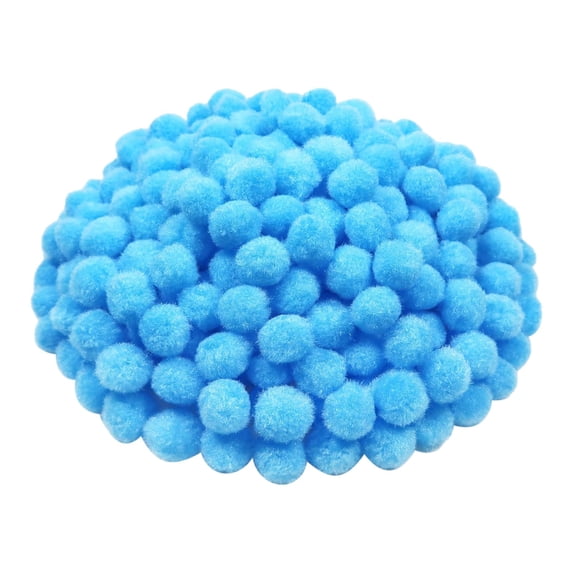 300Pcs Pom Poms,2cm Craft Pom Poms,Fluffy Pompoms Puff Balls,Small Pompom Balls,Christmas Mini Pompom,Fuzzy Pompoms Balls for Diy Crafts Projects Xmas Holiday Home Decorations,Z-Blue