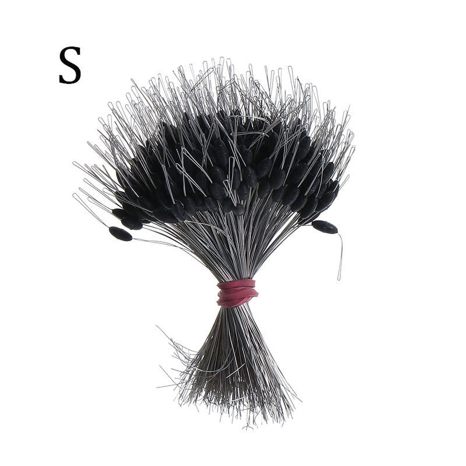 300Pcs Silicone Space Bean Oval Stopper Bobber Profession Fishing Float ...