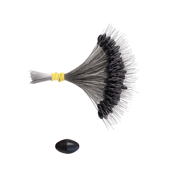 300Pcs Space Bean Oval/Cylinder Fishing Float Bobbers Stoppers Fishing Float Bean Space Float Sinkers Stops Accessories