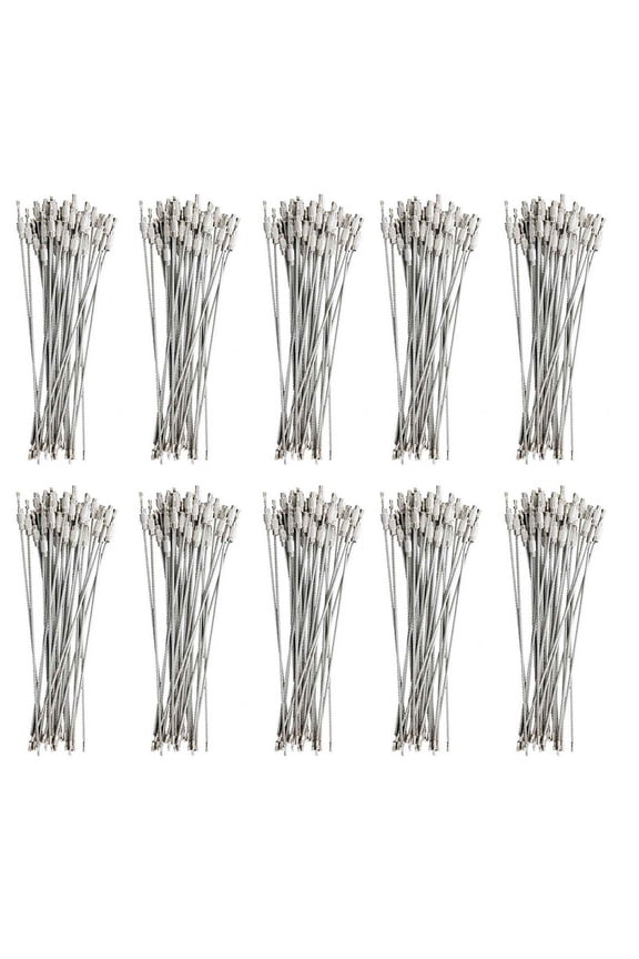 300Pcs Stainless Steel  Locking Wire Keychain Cable Key Rings Outdoor Accessory