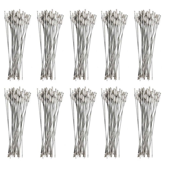 300Pcs Stainless Steel Screw Locking Wire Keychain Cable Key Rings Outdoor Accessory