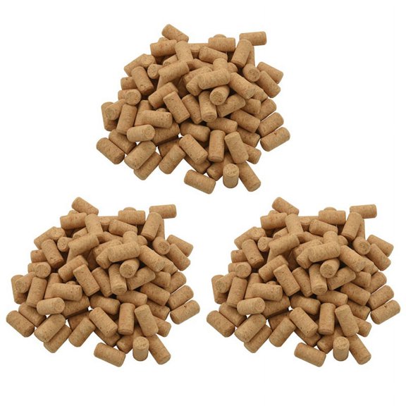300Pcs Straight Wood Corks Wine Stopper Wood Stopper Cone Type Wine Corks Plug Sealing Cap Corks