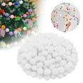 thumbnail image 1 of 300Pcs White Pom Poms 20Mm, Fluffy Fuzzy Balls for Diy Crafts, Party Decorations, and ki-ds Art Projects, 2 Bags Of Craft Pompoms, 1 of 8