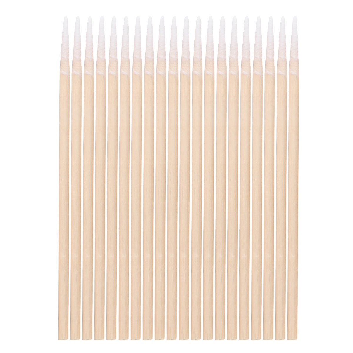 300Pcs Wooden Cotton Sticks Long Cotton Tipped Applicators Single Sharp Cotton Swabs for Makeup Ear Cleaning