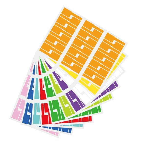 300Pieces Cable Labels 10 Colors Cable Labelling Labels for Cable Marking