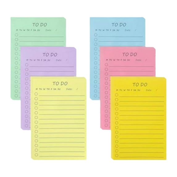 300 Sheets Colorful Notes Paper 6x4Inch Lined Adhesive Note Paper for Writing